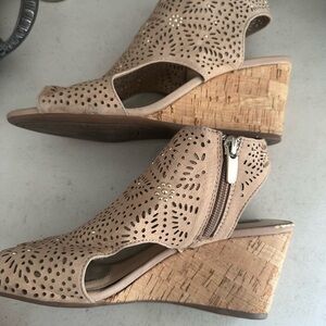 Alex Marie Tan Wedge Sandals